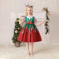 thumbnail image 4 of LOVZFMLL Robe Longue Extensible à Manches Courtes Imprimée Scintillante pour Tout-Petits Enfants avec Poches, 4 of 9