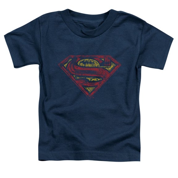 Superman - S Shield Rough - Toddler Short Sleeve Shirt - 4T