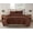 Brown, variant on Brooklyn Loom Classic Solid 100% Cotton 200 Thread Count Percale Chalk 3-Piece Full/Queen Quilt Set, Solid Casual themed, Adult Bedding, OEKO-TEX Certified
