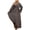 Dark Gray, variant on Fesfesfes Women Dress Loose Robe Casual Dress Foundation Solid Color Large Dress Round Neck Long Sleeve Dress or