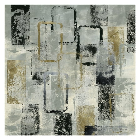 - Rectangle Glam Mixed Metals by Katrina Craven Wrapped Canvas Painting Art Print