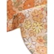 thumbnail image 5 of BLUSA DE BOTONES PARA MUJER CHIC INSPIRE, CON MANGAS CORTAS Y PUFF, CUELLO TURNDOWN, ESTAMPADO FLORAL, ALGODÓN, NARANJA, 5 of 5