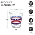 thumbnail image 4 of 40-Count Printed Hard Plastic 2-Ounce Shot Glasses, Stars and Stripes, 4 of 4