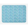 thumbnail image 1 of Geometric Bath Mat, Drop-Shaped Curls and Half Circles Geometric Forms Contemporary Mosaic Pattern, Plush Bathroom Decor Mat with Non Slip Backing, 29.5" X 17.5", Multicolor, by Ambesonne, 1 of 2
