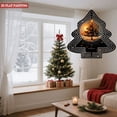 thumbnail image 4 of Stylish Metal Hanging Christmas Tree Wind Spinner - Modern Geometric Design with Warm Glow Perfect for Yard & Garden Decor, 4 of 7
