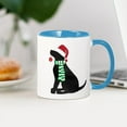 thumbnail image 3 of CafePress - Christmas Black Lab Holiday Dog Mugs - 11 oz Ceramic Mug - Novelty Coffee Tea Cup, 3 of 4