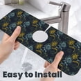 thumbnail image 6 of Logiee Sunflowers Print Kitchen Sink Splash Guard Faucet Mat for Splash Guard Behind Faucet Drip Catcher for Kitchen,Bathroom,Sink Mat,Dish Drying Mat,Bathroom-15" X 5.5", 6 of 7