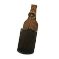 thumbnail image 1 of Abrigos y receptores de botellas de cerveza montados en la pared 25x8 cm para postes de , madera de terraza y metal rústico, 1 of 9