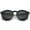Black-Gold / Smoke, variant on sunglassLA - Metal Temple Keyhole Bridge Neutral-Colored Lens P3 Round Sunglasses 50mm - 50mm