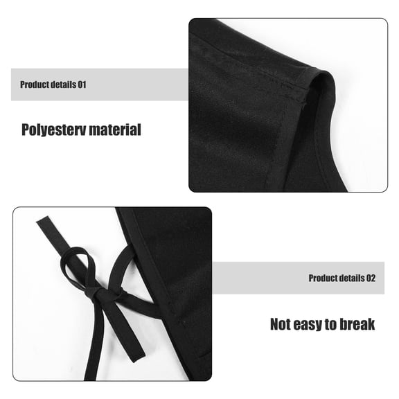 Water and Oil Resistant Art Smock Apron for Adults Black DIY Design Lightweight Comfortable