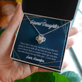 thumbnail image 2 of To My Granddaughter My Little Girl From Grandpa Infinity Knot Necklace Message Card, 2 of 17
