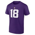thumbnail image 2 of NFL Justin Jefferson Minnesota Vikings Mens Name & Number Short Sleeve Tee, 2 of 4