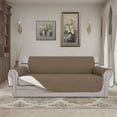 thumbnail image 2 of Easy-Going Reversible Sofa Slipcover Water Resistant Couch Cover, Oversized Sofa, Camel/Ivory, 2 of 7