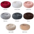 thumbnail image 4 of Cama redonda para perros y gatos, felpa suave y cómoda, donut, gato, cachorro, cama cálida y suave para dormir en invierno JFHHH pequeña, 4 of 5