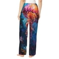 thumbnail image 3 of Balery Colorful Jellyfish Abstract print Women's Pajama Pants,Ultra Lightweight Pjs,Lounge Pant-Small, 3 of 9