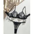 thumbnail image 5 of Black Lingerie Set Sexy Embroidery, 5 of 5