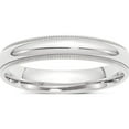 thumbnail image 1 of Platinum 4mm Comfort-Fit Milgrain Size 8 Wedding Band Made In United States pmcf040-8, 1 of 5