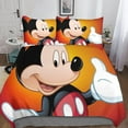 thumbnail image 5 of Mickey Mouse Duvet Cover D, Mickey Mouse Theme D Print Pattern Bedding Set, Bedding Set With Duvet Cover And Pillowcases, For Adult 135*200 Cm, 5 of 5