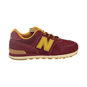 New Balance 574 Suede Big Kids' Shoes Mercury Red/Gold Rush gc574-tm