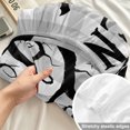 thumbnail image 4 of Queen Size Fitted Sheet Set - Halloween 3 Piece Bedding Sets 16" Deep Pocket Fitted Sheet with 2 Pillowcases, Horror Spooky Bats Trees Pumpkin Fall Plaid Gray Brushed Microfiber Hotel Bed Sheets, 4 of 9