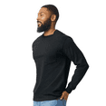 thumbnail image 4 of Gildan Men's Ultra Cotton Long Sleeve Pocket T-Shirt, Crew Neck Black Blank Durable Tee, M, 4 of 5
