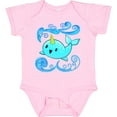 thumbnail image 3 of Inktastic Cute and Playful Narwhal Boys or Girls Baby Bodysuit, 3 of 5