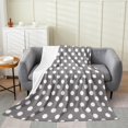 thumbnail image 1 of Erosebridal Polka Dots Throw Blanket for Couch, Geometry Plush Blanket, Modern Simple Decor, 1 of 7