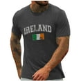 thumbnail image 6 of Lovskoo 2024 St Patricks Day T Shirt Men Shamrock Tee St Paddys Day Irish Shirts Holiday Clover Short Sleeve Tops Tee Dark Gray-2XL, 6 of 9
