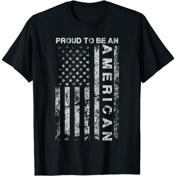 US American Flag Proud To Be An American Holiday Gift Idea T-Shirt