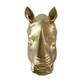 thumbnail image 5 of Hi-Line Gift Ltd 75642-B-GD Rhinoceros Head Wall Mount Art Gold Color, 5 of 5