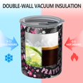thumbnail image 2 of 12oz Coffee Tumblers Black Breast Cancer Stainless Steel Vacuum Insulated Travel Tumbler Coffee Cups Mug with Lid and Straw with Cleaning Brush for Cold & Hot Drinks, 2 of 5