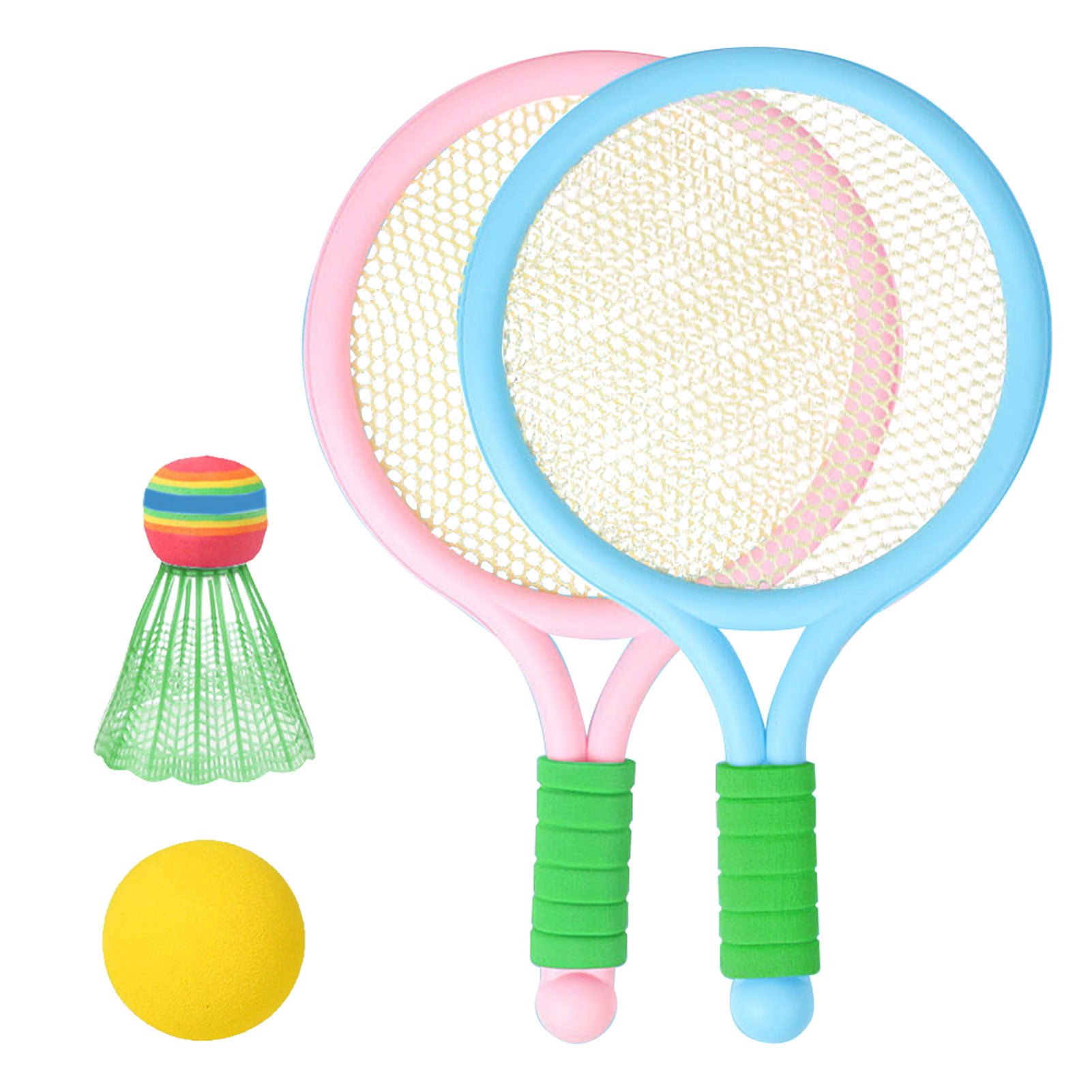 With 2 Balls Tennis Racket Set For Kids Lightweight Indoor Funny Outdoor Sports 