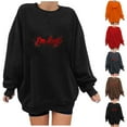 thumbnail image 4 of JSheng Women's Sweatshirt for Halloween Fashion Festival Printed Hoodless Round Neck Long Sleeved Tops, 4 of 4
