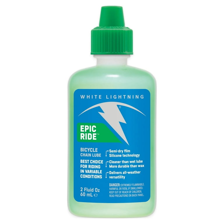 White Lightning Epic Ride 2oz Bicycle Chain Lubricant Semi-Dry