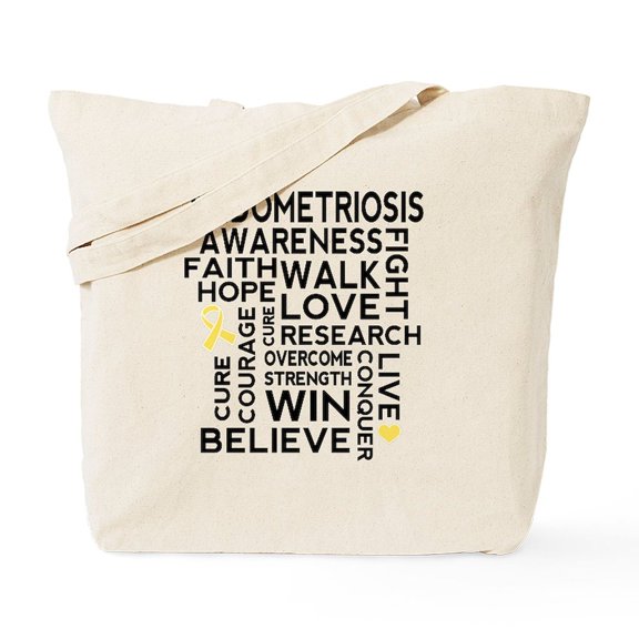 CafePress - Endometriosis Awareness - Unisex Canvas Tote Bag, Beige, 1-Piece