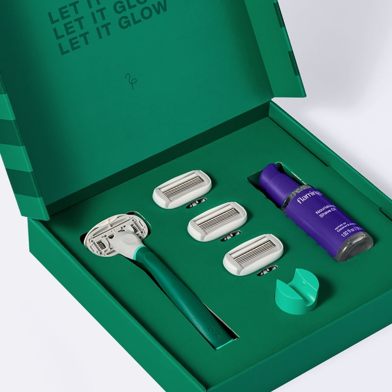 Flamingo Holiday Gift Set with Women's Razor Handle, Blade