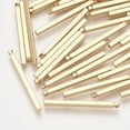 thumbnail image 1 of Brass Bar Pendants Rectangle Real 18K Gold Plated 30x2x2mm Hole: 0.8mm, 1 of 2