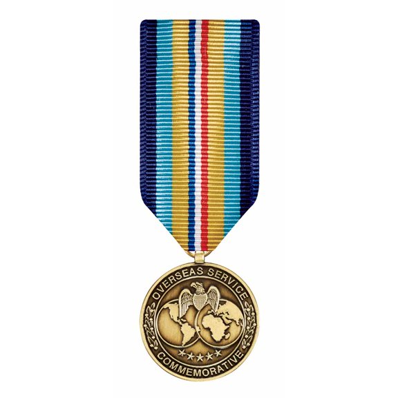 Overseas Service Commemorative Medal Miniature