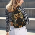 thumbnail image 5 of Yiaed Forest Creek Cute Dog Print Print Laptop Backpack Travel Canvas Backpack Vintage Aesthetic Backpack for School Knapsack Backpack Backpack for School-Medium, 5 of 5