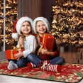 thumbnail image 5 of 2 Pcs Christmas Kitchen Rugs and Mats for Floor Non-Slip Backing Mat Merry Christmas Kitchen Decor Anti Fatigue Kitchen Rug Sets with Runner Xmas Decor (Red, 17"x47.2"+17"x30"), 5 of 6