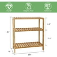thumbnail image 6 of Bilot 3-Tier Plant Stand, Plant Display Shelf, Bamboo Flower Rack Planter Holder for Indoor, Living Room, Balcony, Home Use, 6 of 7