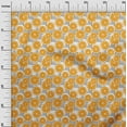 thumbnail image 3 of oneOone Viscose Chiffon Orange Fabric Fruits Pineapple Sewing Material Print Fabric By The Yard 42 Inch Wide, 3 of 4
