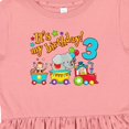 thumbnail image 4 of Inktastic It's My Birthday Circus Train 3rd Birthday Girls Toddler Dress, 4 of 5