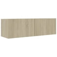 thumbnail image 4 of vidaXL 4 Piece TV Cabinet Set Sonoma Oak Engineered Wood, 4 of 7