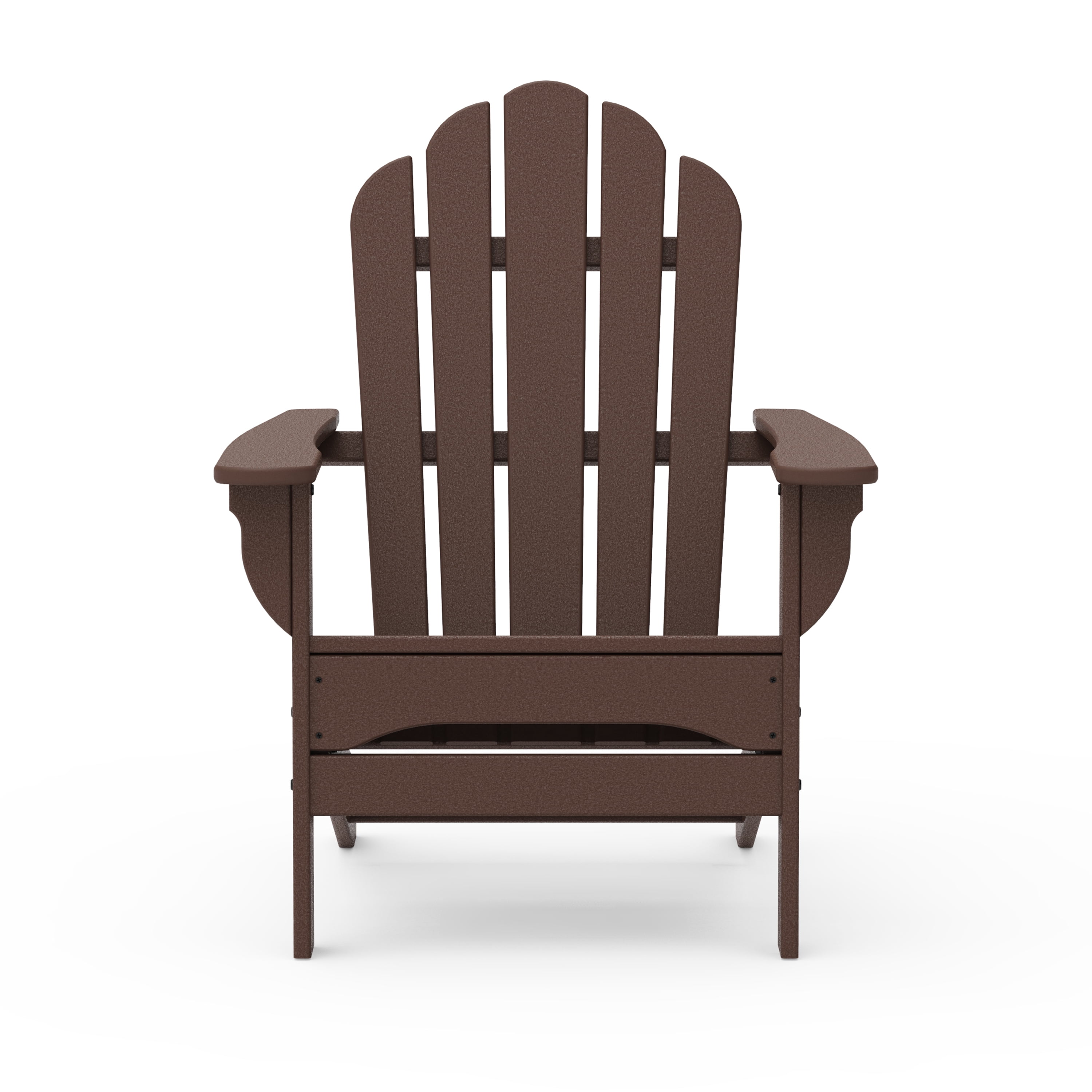 Better Homes & Gardens by POLYWOOD Southlake Outdoor Flowerback Adirondack Chair, All-Weather HDPE, Patio Seat, Mahogany