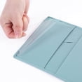 thumbnail image 4 of Gnegni Funda De Cuero Para Chequera Con Divisor Incorporado, Soporte Para Bolígrafo Para Hombres Y Mujeres, Billetera Con Bloqueo Rfid, 4 of 5