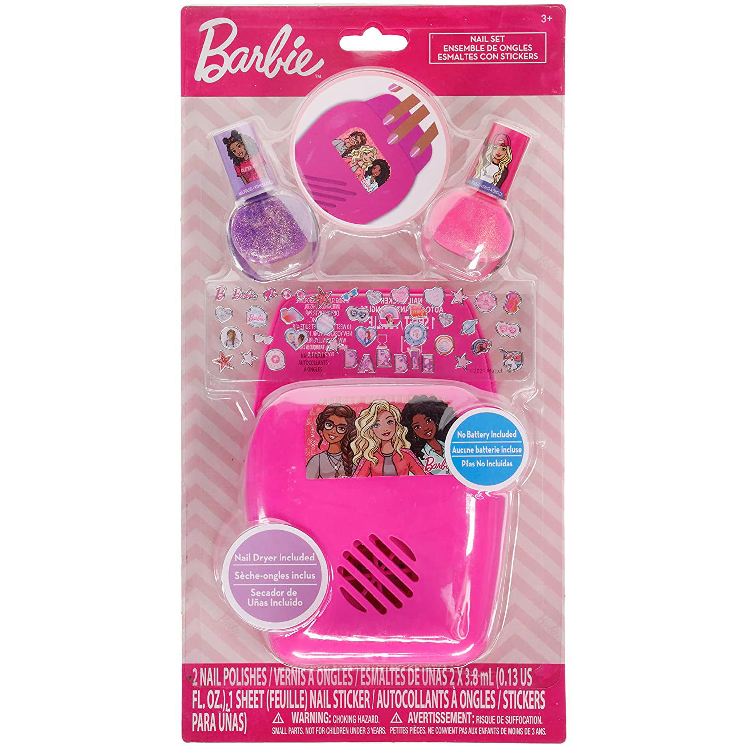 Mattel Barbie Girls Scented Nail Polish Gift Set Non-toxic 18 Pieces 
