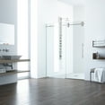 thumbnail image 6 of VIGO Elan 60 to 64 in. W x 74 in. H Frameless Sliding Shower Door in Stainless Steel with 3/8 in. (10 mm) Clear Glass, 6 of 15