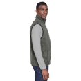 thumbnail image 3 of Harriton M985 Unisex Fleece Full-Zip Vest-Charcoal-XL, 3 of 3