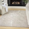 thumbnail image 2 of Nourison 3'11" x 5'11" Splendid Modern Abstract High-Low Indoor Area Rug Mocha Ivory, 2 of 8